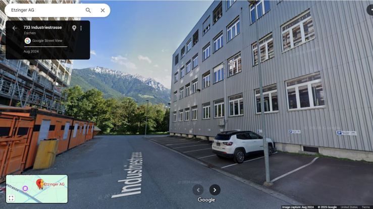 Etzinger AG location in Eschen Liechtenstein
